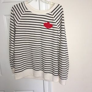 Old navy heart crew neck